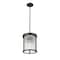 Z-Lite Carnaby Pendant, 3-Light, 10 In.W x 12 In.H, Matte Black/Clear Ribbed 7504P10-MB - alternate 4